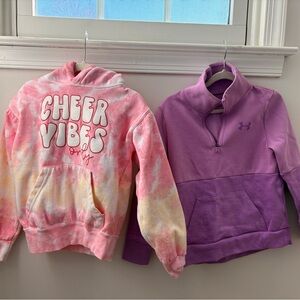 Under Armour Purple Kids Half-Zip Sweatshirt